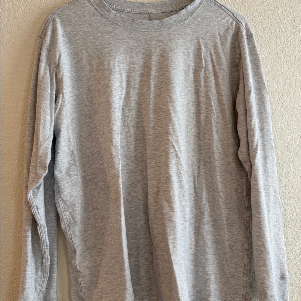 Lululemon Athletica Light Gray Long Sleeve Top